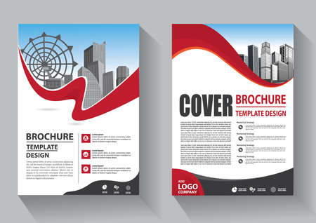 Business abstract vector template. Brochure design, cover modern layout, annual report, poster, flyer in A4 with colorful triangles, geometric shapes for tech, science, market with light backgroundのイラスト素材