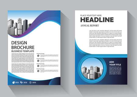 Business abstract vector template. Brochure design, cover modern layout, annual report, poster, flyer in A4 with colorful triangles, geometric shapes for tech, science, market with light backgroundのイラスト素材