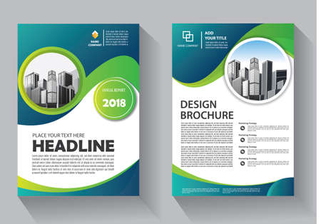 Business abstract vector template. Brochure design, cover modern layout, annual report, poster, flyer in A4 with colorful triangles, geometric shapes for tech, science, market with light backgroundのイラスト素材