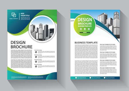 Business abstract vector template. Brochure design, cover modern layout, annual report, poster, flyer in A4 with colorful triangles, geometric shapes for tech, science, market with light backgroundのイラスト素材