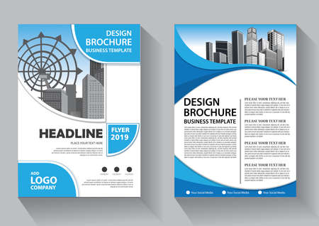 Business abstract vector template. Brochure design, cover modern layout, annual report, poster, flyer in A4 with colorful triangles, geometric shapes for tech, science, market with light backgroundのイラスト素材