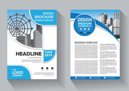 Business abstract vector template. Brochure design, cover modern layout, annual report, poster, flyer in A4 with colorful triangles, geometric shapes for tech, science, market with light backgroundのイラスト素材