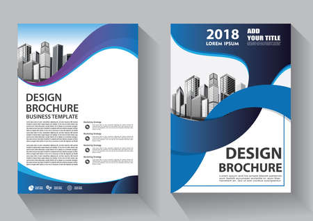 Business abstract vector template. Brochure design, cover modern layout, annual report, poster, flyer in A4 with colorful triangles, geometric shapes for tech, science, market with light backgroundのイラスト素材