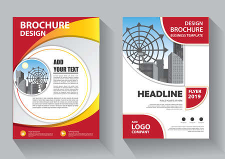 Business abstract vector template. Brochure design, cover modern layout, annual report, poster, flyer in A4 with colorful triangles, geometric shapes for tech, science, market with light backgroundのイラスト素材