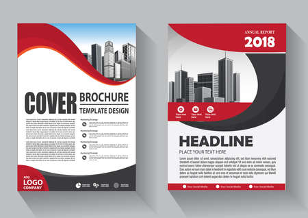 Business abstract vector template. Brochure design, cover modern layout, annual report, poster, flyer in A4 with colorful triangles, geometric shapes for tech, science, market with light backgroundのイラスト素材