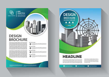Business abstract vector template. Brochure design, cover modern layout, annual report, poster, flyer in A4 with colorful triangles, geometric shapes for tech, science, market with light backgroundのイラスト素材