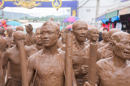 Thailand June 27: Phitakhon festival Phitakhon masks and dance to show festival on june 27 ,2015 in loei province of thailandのeditorial素材