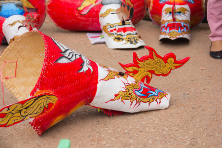 Thailand June 27: Phitakhon festival Phitakhon masks and dance to show festival on june 27 ,2015 in...