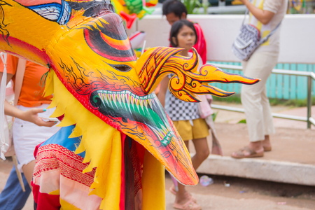 Thailand June 27: Phitakhon festival Phitakhon masks and dance to show festival on june 27 ,2015 in loei province of thailandのeditorial素材