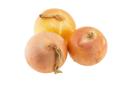 Onion isolated on white backgroundの写真素材