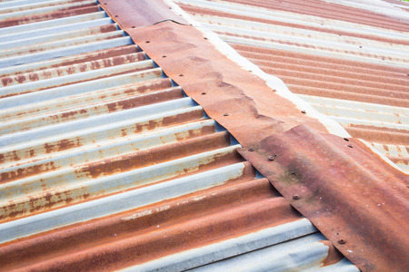 Zinc wall ,rusty Zinc grunge backgroundの写真素材