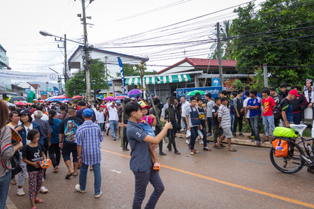 Thailand June 25: Phitakhon festival Phitakhon masks and dance to show festival on june 25 ,2017 in loei province of Thailandのeditorial素材
