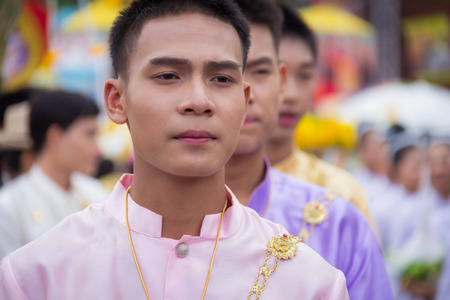 Thailand June 25: Phitakhon festival Phitakhon masks and dance to show festival on june 25 ,2017 in loei province of Thailandのeditorial素材