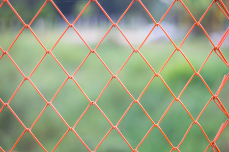 Red Iron Mesh, Fence, Security, Leavesの写真素材