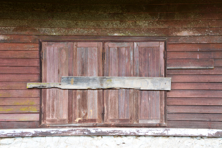 The wooden windowsの写真素材