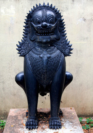 Thailand Old Black Lion