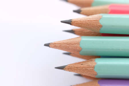 Close up pencil on table background