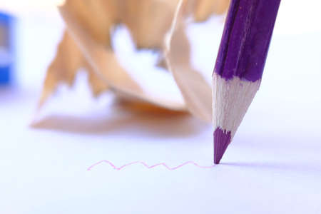 close up pencil on table background and space, business idea conceptの写真素材