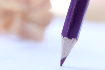 close up pencil on table background and space, business idea conceptの写真素材