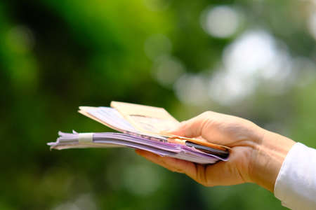 Saving money and business growth concept,finance and investment conceptの写真素材