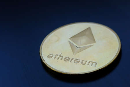 cryptocurrency coins on table and digital currency money concept,crypto-currency Market,...