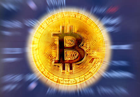 Bitcoin cryptocurrency digital money conceptの写真素材