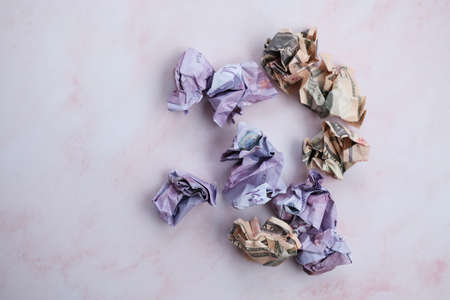 banknote money on white background and saving money and business growth concept,finance and investment conceptの写真素材