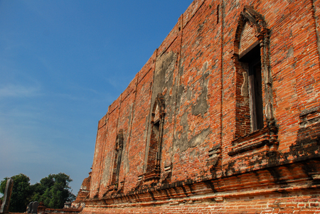 temple, Ayutthaya historical park,Ayutthaya province, thailand.の写真素材