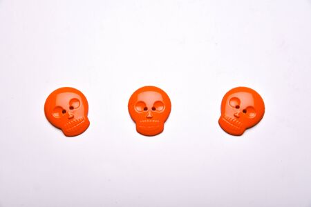 Halloween set decorations top view