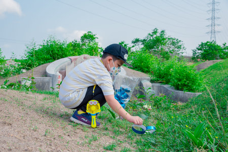 Chonburi, Thailand, 9, April, 2018: Chinese descendants cleaning tomb and offering prayers to...