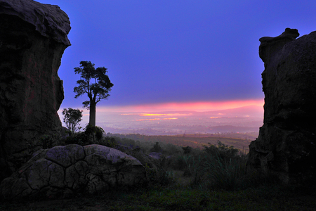 Fog in the mountainsの写真素材
