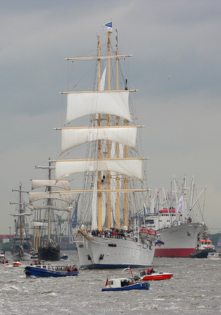 Show of cruise ship Star of St. John the Baptist. Hamburg, Germany - May 11, 2012.のeditorial素材