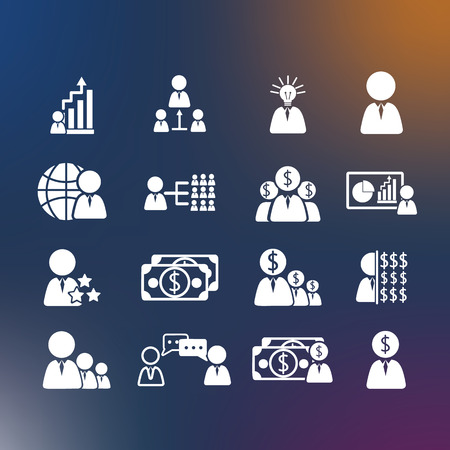 Business Human icons のイラスト素材