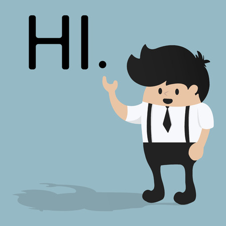 Business man HIのイラスト素材