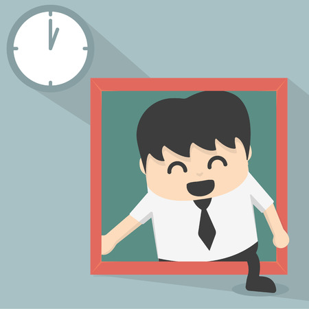 Business out of the boxのイラスト素材