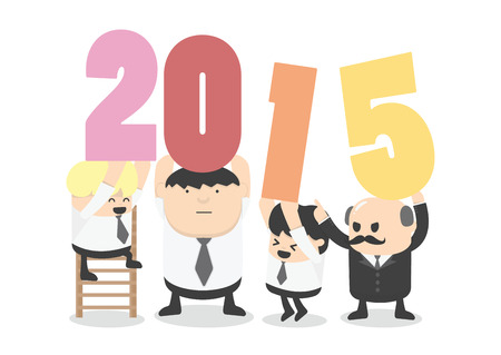 Welcome 2015のイラスト素材