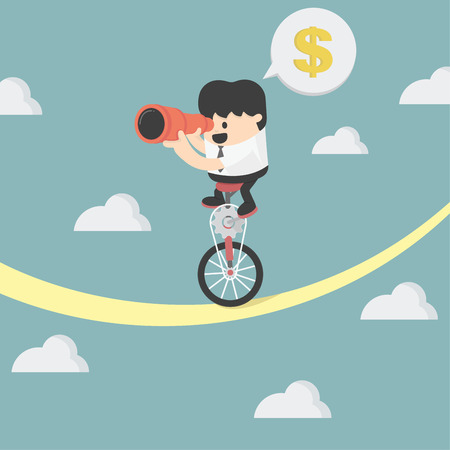 businessman balancingのイラスト素材