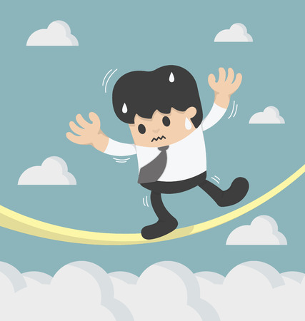 Concept of a business dangerのイラスト素材