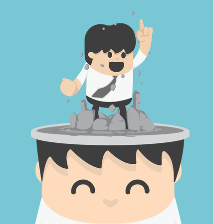 Thinking outのイラスト素材