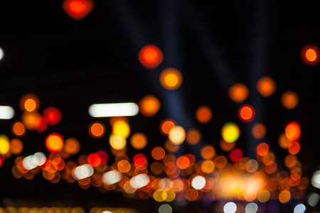 Beautiful bokeh light bulbs for background and design workの写真素材