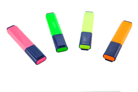 highlighters Isolated on white backgroundの写真素材