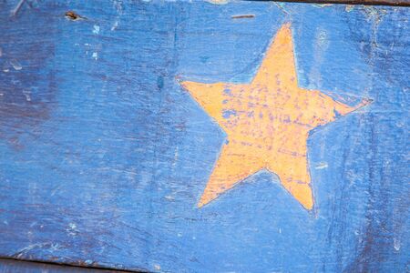 Stars on the wooden floor