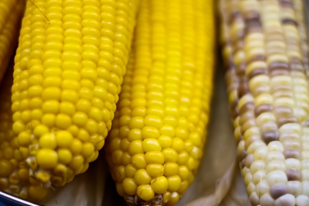 The Thai boiled corn is ready to serve!