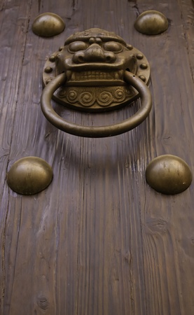 The lion gate shows in this picture represent the firm,welcome, power and traditional protocol of the architecture.の写真素材