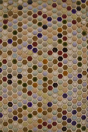 The mosaic tiles are the good texture for the background artwork, interior decoration and architectural design material.の写真素材
