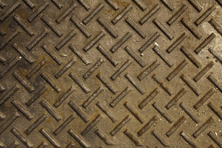 Checker plate is the texture representing the firm, robust, constructive and macho feeling of the background for artwork, design and other decoration material.の写真素材