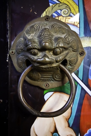 The beautiful traditional Chinese shrine decoration and elements.の写真素材