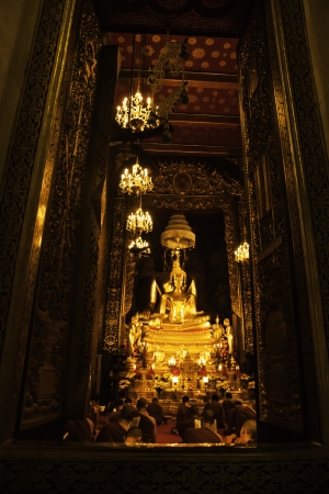 Bavorn Temple is one of the most beautiful temple of Bangkok Thailand.のeditorial素材