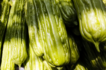 Thai vegetable - The balsam appleの写真素材