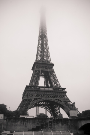 The Eiffel Tower ,La Tour Eiffel, nickname La dame de fer, the iron lady) is an iron lattice tower located on the Champ de Mars in Paris, named after the engineer Gustave Eiffel, whose company designed and built the tower.の写真素材